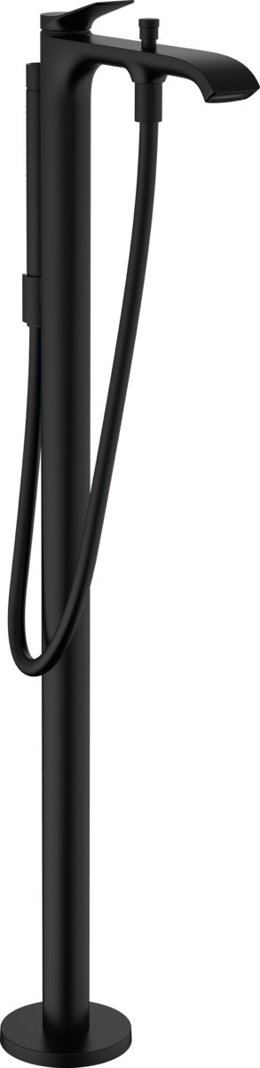 Baterie cada cu montaj pe pardoseala Hansgrohe Vivenis  necesita corp ingropat  negru mat