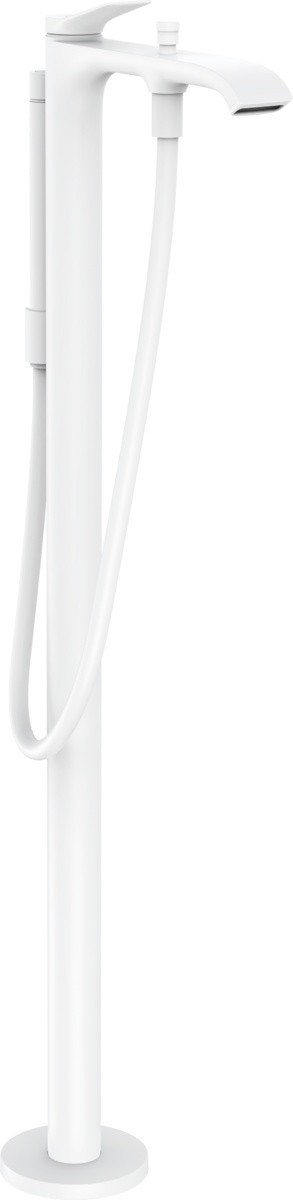 Baterie cada cu montaj pe pardoseala Hansgrohe Vivenis  necesita corp ingropat  alb mat