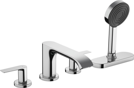Baterie cu montaj pe cada Hansgrohe Vivenis cu 4 elemente si sBox  crom