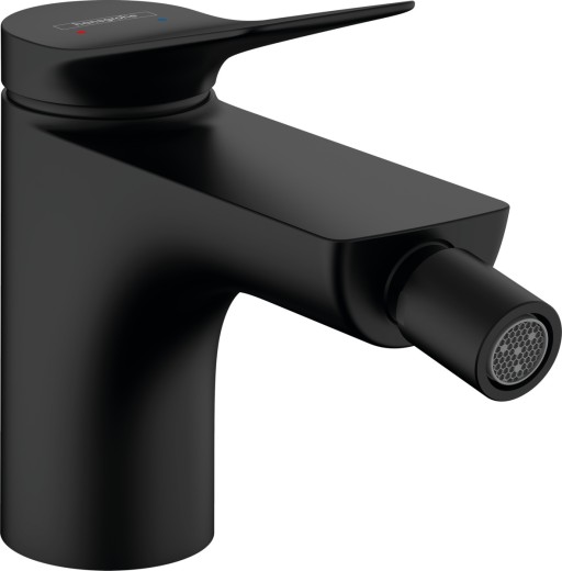 Baterie bideu Hansgrohe Vivenis  ventil pop-up  negru mat