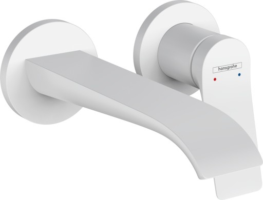 Baterie lavoar Hansgrohe Vivenis cu pipa 192mm  montaj incastrat  necesita corp ingropat  alb mat