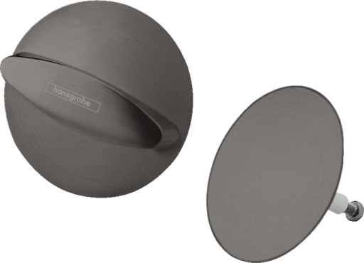 Set ornamente pentru sifon cu preaplin pentru cada Hansgrohe Flexaplus  negru periat