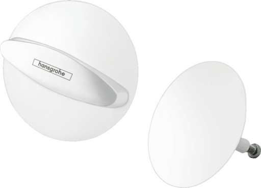 Set ornamente pentru sifon cu preaplin pentru cada Hansgrohe Flexaplus  alb mat