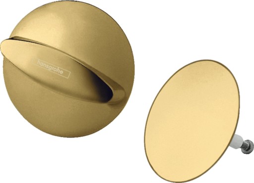 Set ornamente pentru sifon cu preaplin pentru cada Hansgrohe Flexaplus  gold optic lustruit
