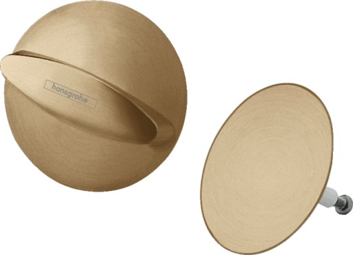 Set ornamente pentru sifon cu preaplin pentru cada Hansgrohe Flexaplus  bronz periat