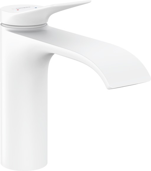 Baterie lavoar Hansgrohe Vivenis 110  ventil pop-up  alb mat