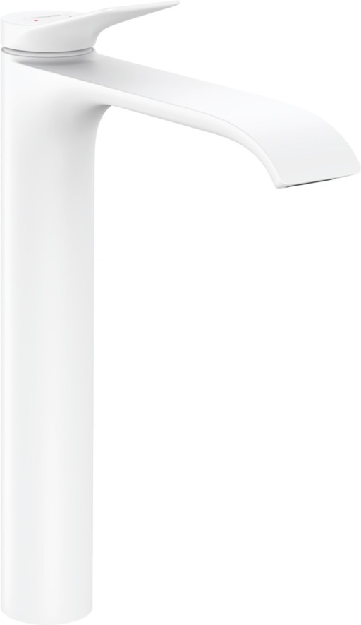 Baterie lavoar Hansgrohe Vivenis 250  ventil pop-up  pentru lavoare tip bol  alb mat