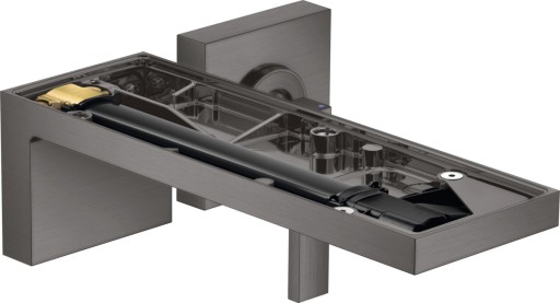 Baterie lavoar Axor MyEdition cu pipa 221mm  montaj incastrat  fara placa superioara  necesita corp ingropat  crom negru periat