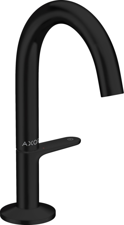 Baterie lavoar Axor ONE Select 140  ventil push-open  negru mat