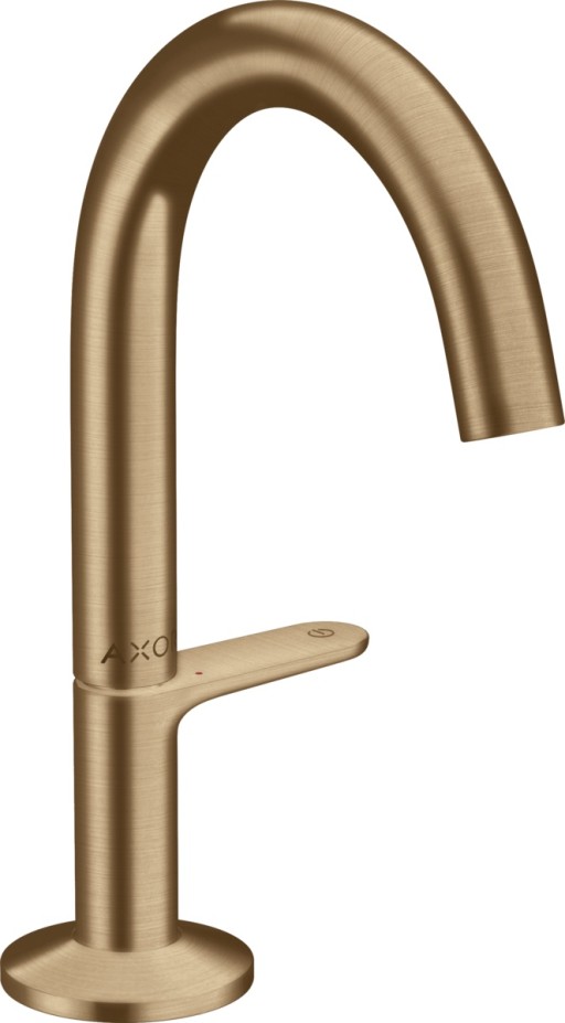 Baterie lavoar Axor ONE Select 140  ventil push-open  bronz periat