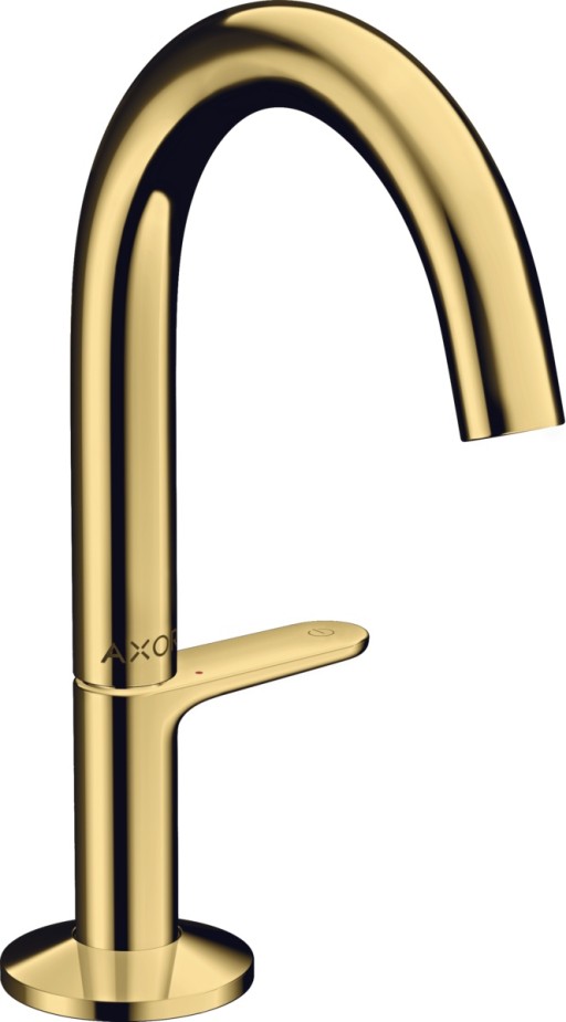 Baterie lavoar Axor ONE Select 140  ventil push-open  gold optic lustruit
