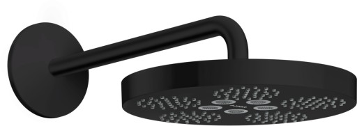 Palarie de dus  Axor ONE 280 1 jet si brat de perete 390mm  negru mat