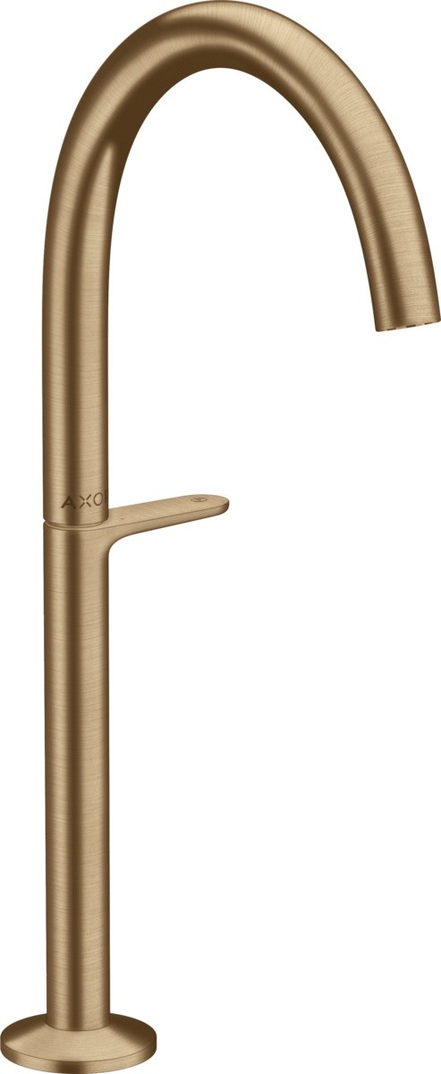 Baterie lavoar Axor ONE Select 260 pentru lavoar tip bol  ventil push-open  bronz periat