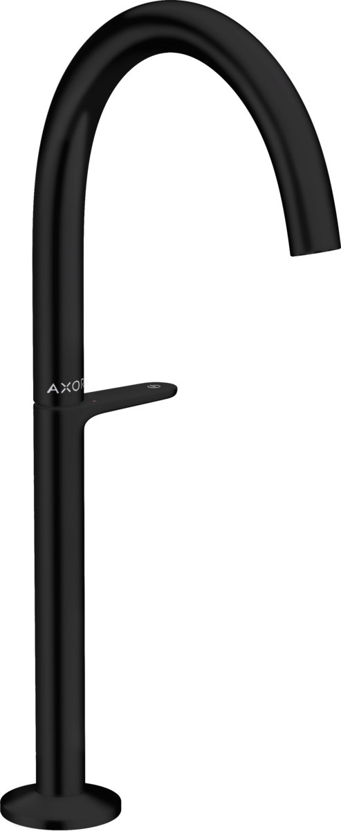 Baterie lavoar Axor ONE Select 260 pentru lavoar tip bol  ventil push-open  negru mat