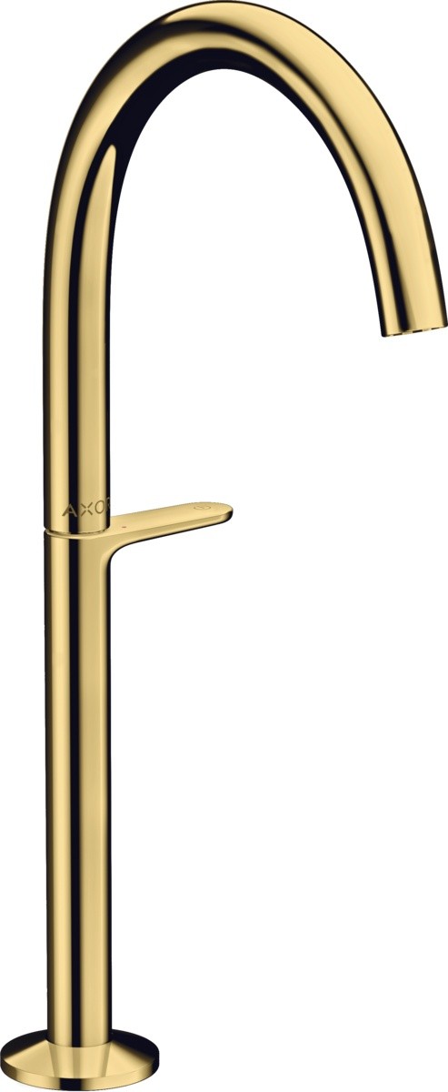 Baterie lavoar Axor ONE Select 260 pentru lavoar tip bol  ventil push-open  gold optic lustruit