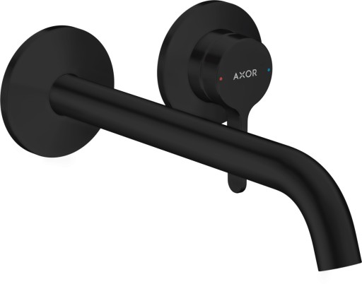 Baterie lavoar Axor ONE cu pipa 220mm  din 2 elemente  necesita corp ingropat  negru mat