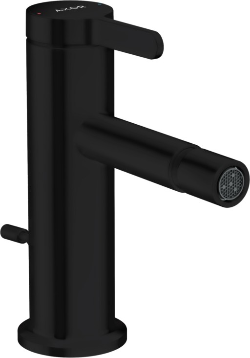 Baterie bideu Axor ONE  ventil pop-up  negru mat