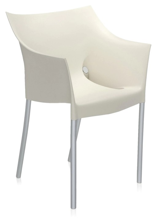 Set 2 scaune Kartell DR. NO design Philippe Stark  alb