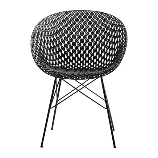 Set 2 scaune Kartell Smatrik design Tokujin Yoshioka  negru mat