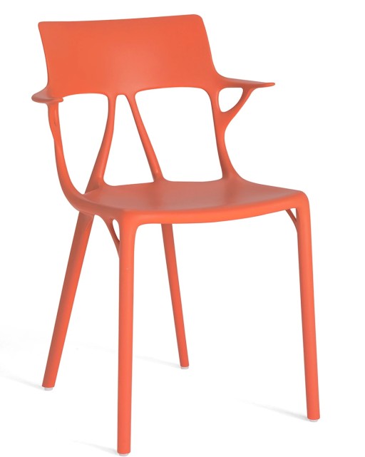 Set 2 scaune Kartell A.I. design Philippe Starck  portocaliu