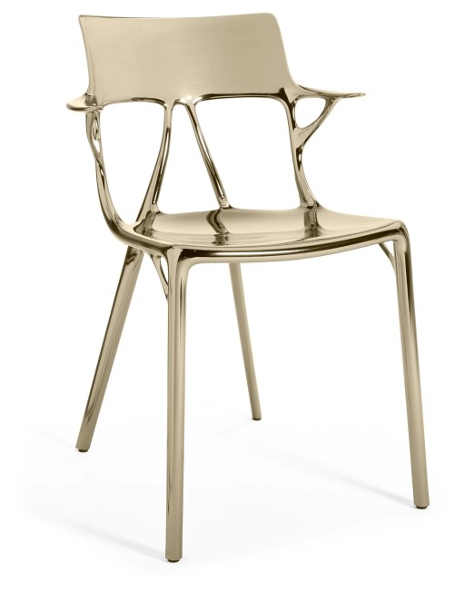 Set 2 scaune Kartell A.I. design Philippe Starck  bronz