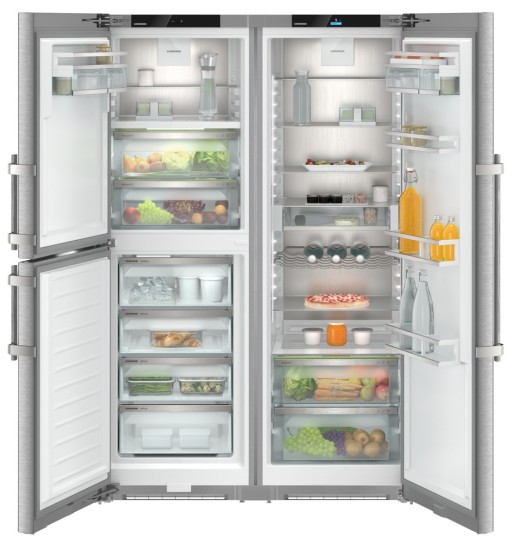 Combina frigorifica Side-by-Side Liebherr Prime XRCsd 5255 BioFresh  714 litri  NoFrost  SDB ready  clasa D  inox antiamprenta