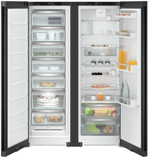 Combina frigorifica Side-by-Side Liebherr Plus XRFbd 5220 NoFrost  676 litri  clasa E  Black Steel