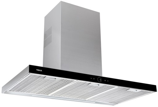 Hota decorativa Teka DLH 986 T ultraslim  90cm  3 trepte + intensiv  920 mc/h Free Outlet  Inox - cristal negru