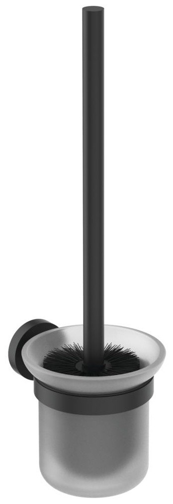 Suport perie WC Ideal Standard  sticla   colectia IOM negru mat