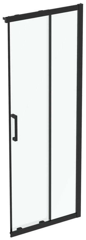 Usa de dus culisanta Ideal Standard Connect 2 80cm  sticla 6mm tratata IdealClean  profil negru mat