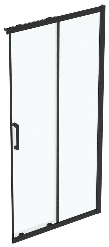 Usa de dus culisanta Ideal Standard Connect 2 100cm  sticla 6mm tratata IdealClean  profil negru mat