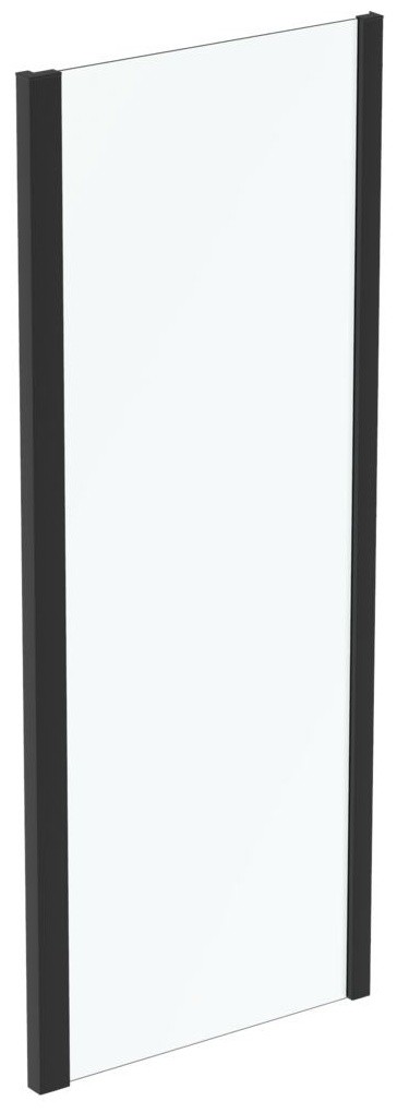 Perete fix Ideal Standard Connect 2 80cm  sticla 6mm tratata IdealClean  profil negru mat