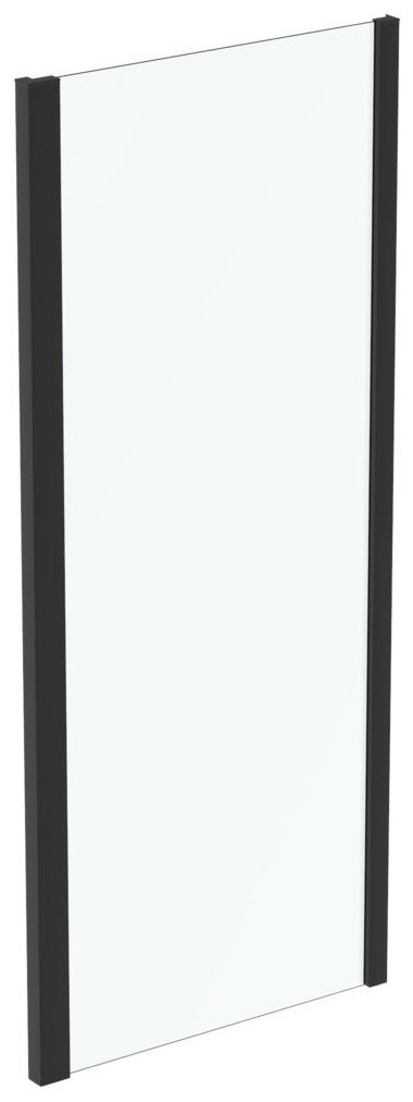 Perete fix Ideal Standard Connect 2 85cm  sticla 6mm tratata IdealClean  profil negru mat