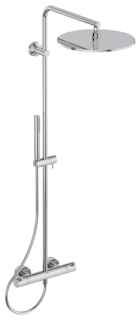 Coloana de dus Ideal Standard Ceratherm T125 cu baterie termostatata si palarie Round 300mm  crom