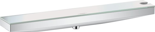 Accesoriu FixFit Combo Hansgrohe Rainfinity 500 cu agatatoare si raft sticla grafit  orientare dreapta  crom