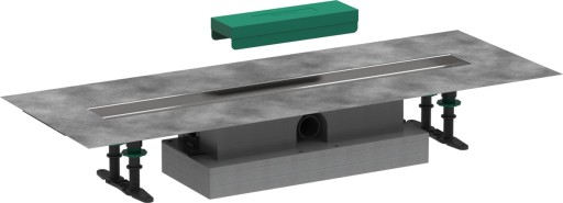 Rigola de pardoseala pentru dus Hansgrohe uBox 70cm  pardoseli minim 57mm  pentru capac faiantabil
