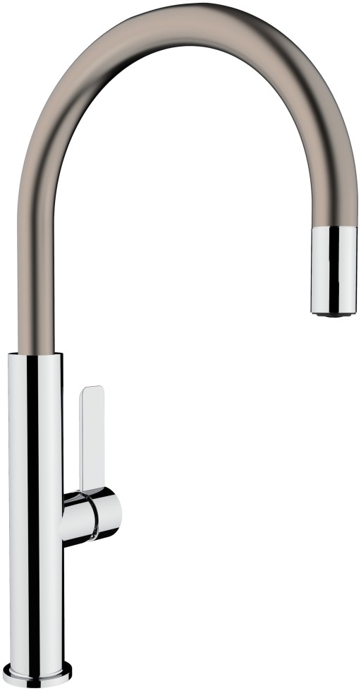 Baterie bucatarie Teka FOT 995 cu teava inalta rotativa  Titanium EXPUS