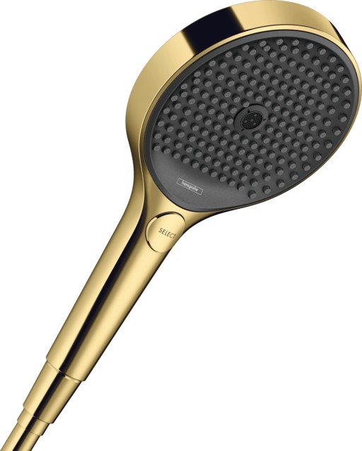 Para de dus Hansgrohe Rainfinity 130  3 tipuri de jet  gold optic lustruit
