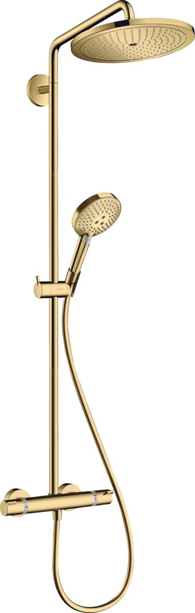 Coloana de dus Hansgrohe Croma Select S 280 1jet cu baterie termostatata  gold optic lustruit