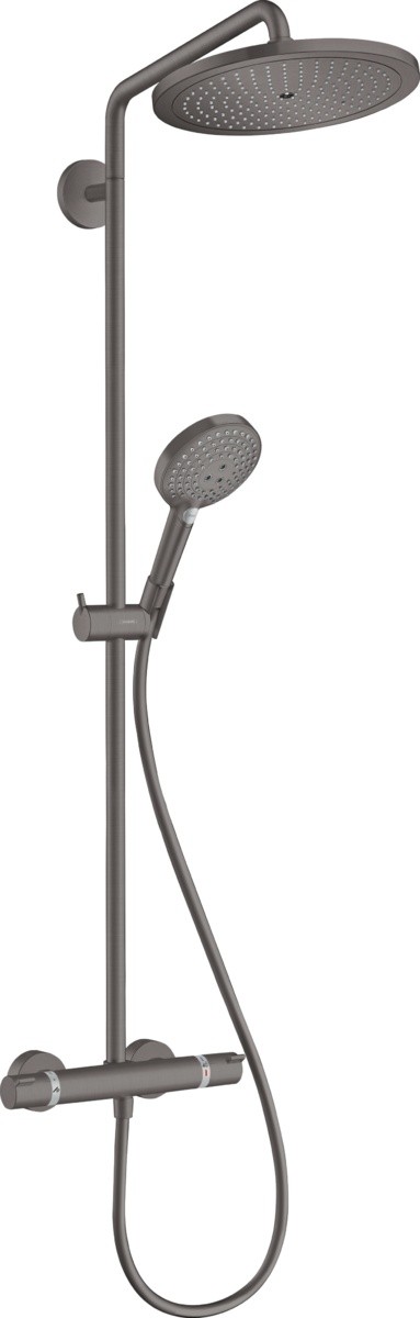 Coloana de dus Hansgrohe Croma Select S 280 1jet cu baterie termostatata  crom negru periat