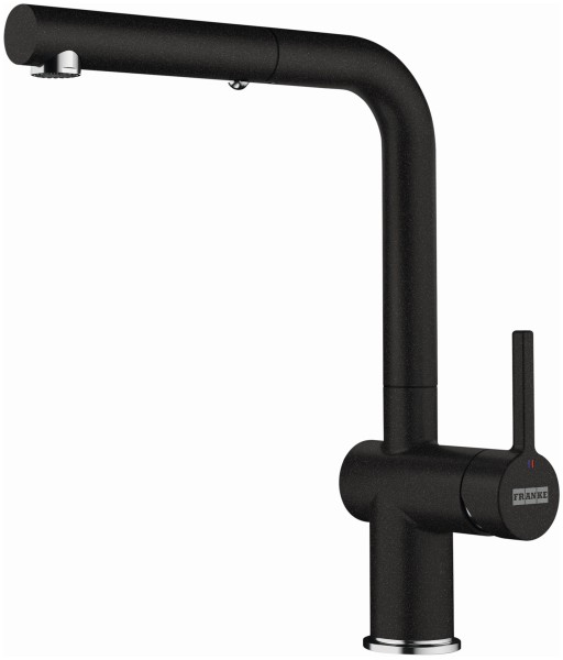 Baterie bucatarie Franke Active Plus cu dus extractibil  crom-nero