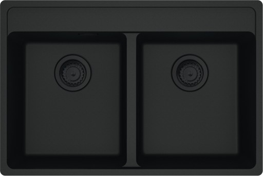 Chiuveta bucatarie Franke Maris MRG 620-35-35 TL cu doua cuve  760x510mm  fragranite  Matte Black