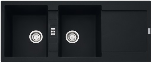 Chiuveta bucatarie Franke Maris MRG 621 cu doua cuve  1160x500mm  fragranite  Matte Black