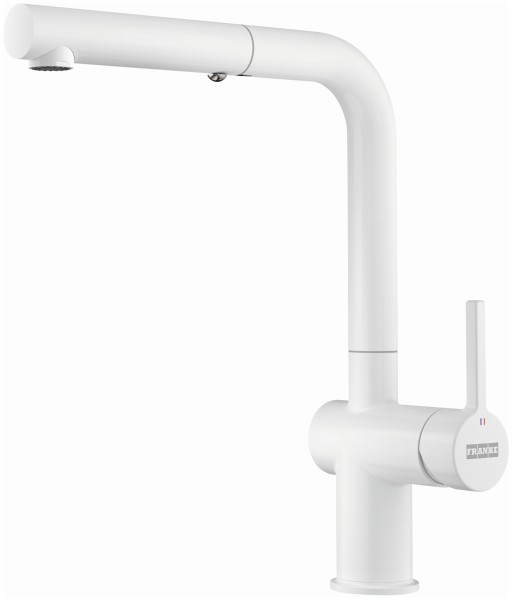 Baterie bucatarie Franke Active Plus cu dus extractibil  Matte White