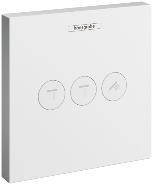 Divertor Hansgrohe Shower Select pentru 3 consumatori  necesita corp ingropat  alb mat