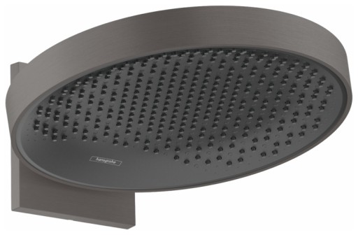 Palarie de dus Hansgrohe Rainfinity 360  1 jet  cu placa de conectare la perete  negru periat