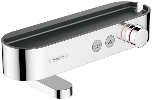 Baterie cada termostatata Hansgrohe ShowerTablet Select 400 cu pipa rotativa  crom