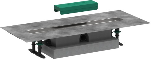 Rigola de pardoseala pentru dus Hansgrohe uBox 60cm  pardoseli minim 57mm  pentru capac faiantabil