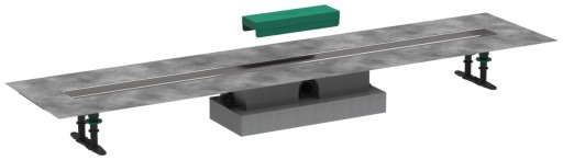 Rigola de pardoseala pentru dus Hansgrohe uBox 120cm  pardoseli minim 57mm  pentru capac faiantabil