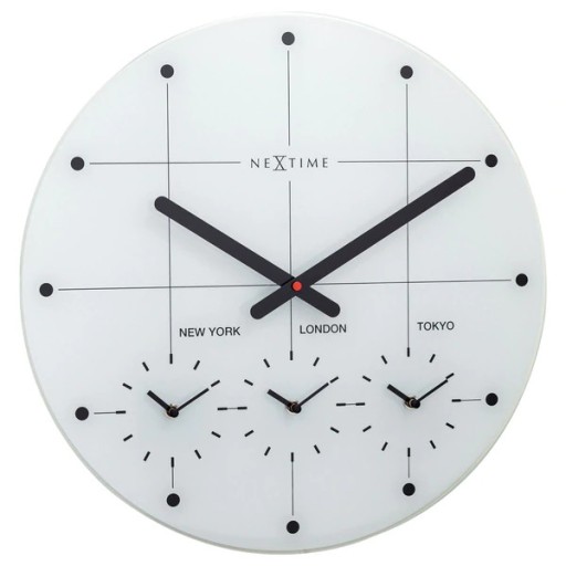 Ceas de perete NeXtime Big City 43cm  alb